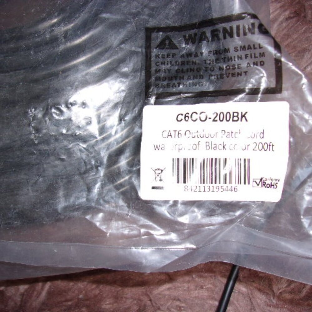 Maximm Ethernet Cable 200 ft CAT6 High Speed Internet Network LAN Cable Cord - Picture 5 of 5